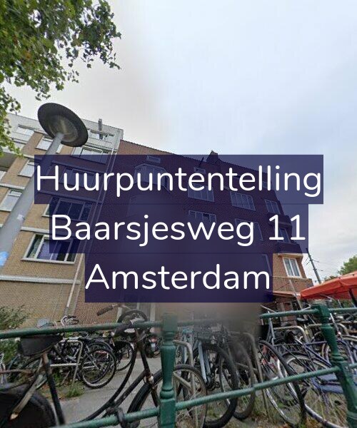 Foto gevel Huurpuntentelling voor Baarsjesweg 11, Amsterdam