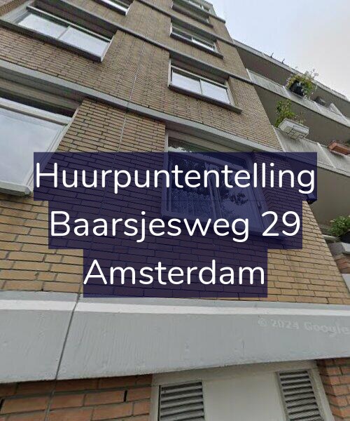 Foto gevel Huurpuntentelling voor Baarsjesweg 29, Amsterdam