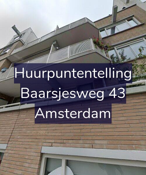 Foto gevel Huurpuntentelling voor Baarsjesweg 43, Amsterdam