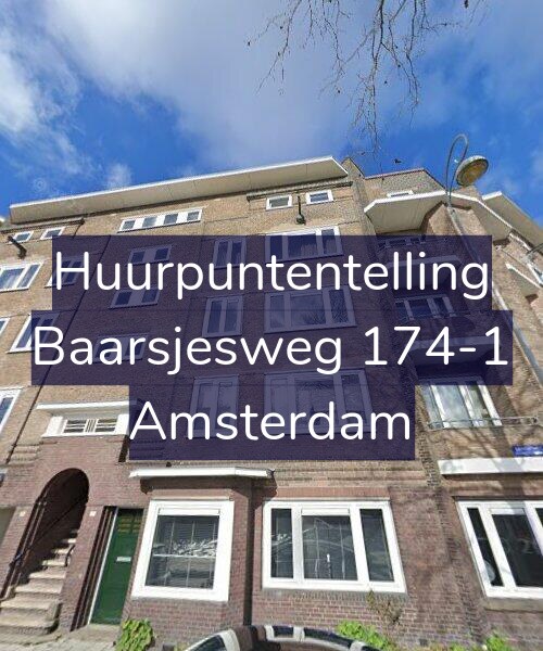 Foto gevel Huurpuntentelling voor Baarsjesweg 174-1, Amsterdam