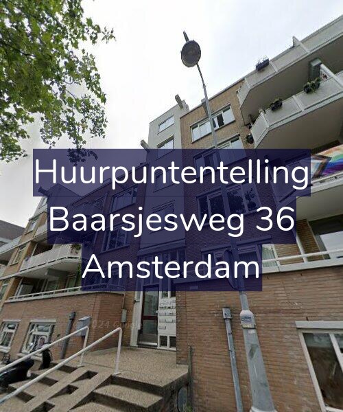 Foto gevel Huurpuntentelling voor Baarsjesweg 36, Amsterdam