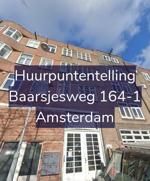 Foto gevel Huurpuntentelling voor Baarsjesweg 164-1, Amsterdam