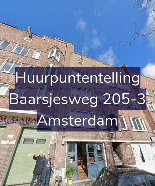 Foto gevel Huurpuntentelling voor Baarsjesweg 205-3, Amsterdam