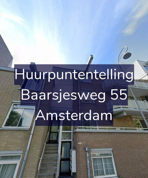 Foto gevel Huurpuntentelling voor Baarsjesweg 55, Amsterdam