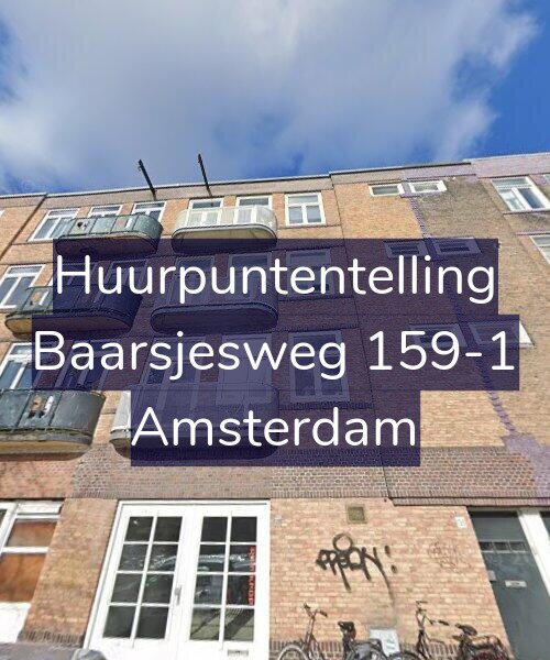 Foto gevel Huurpuntentelling voor Baarsjesweg 159-1, Amsterdam
