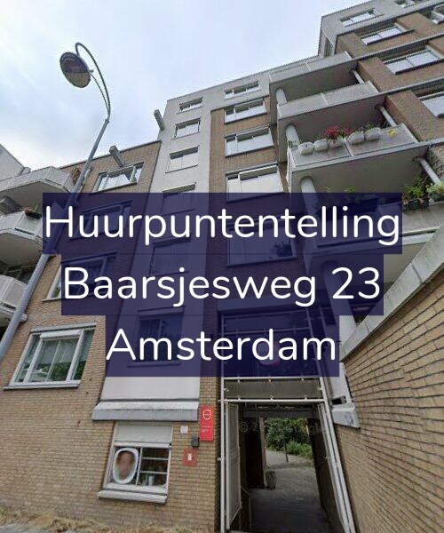 Foto gevel Huurpuntentelling voor Baarsjesweg 23, Amsterdam