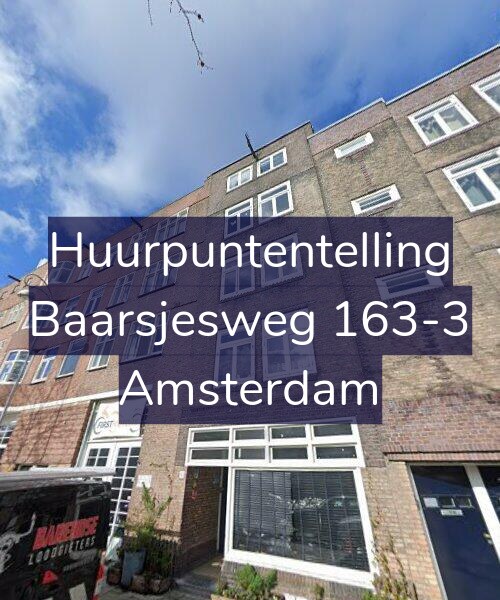 Foto gevel Huurpuntentelling voor Baarsjesweg 163-3, Amsterdam