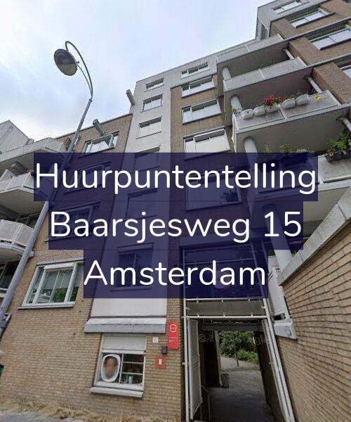 Foto gevel Huurpuntentelling voor Baarsjesweg 15, Amsterdam