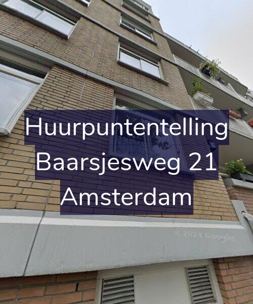 Foto gevel Huurpuntentelling voor Baarsjesweg 21, Amsterdam
