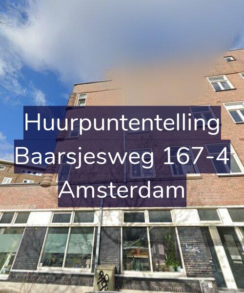 Foto gevel Huurpuntentelling voor Baarsjesweg 167-4, Amsterdam