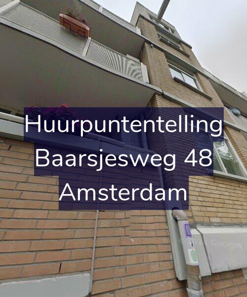 Foto gevel Huurpuntentelling voor Baarsjesweg 48, Amsterdam