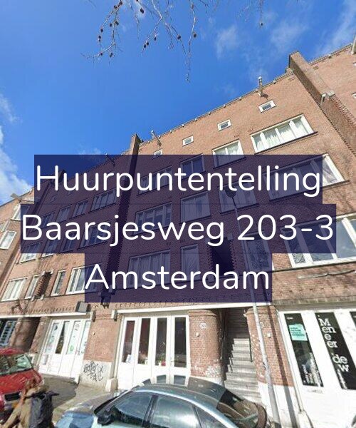 Foto gevel Huurpuntentelling voor Baarsjesweg 203-3, Amsterdam