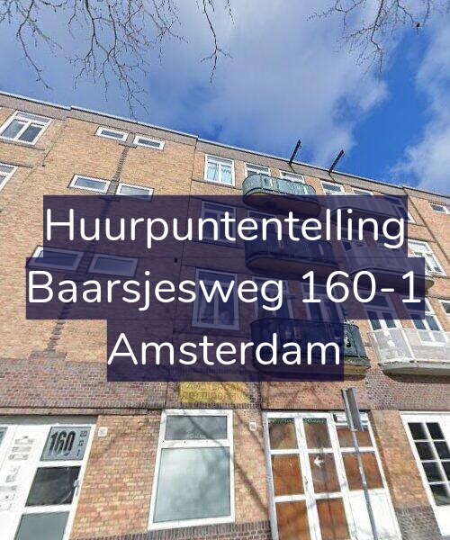 Foto gevel Huurpuntentelling voor Baarsjesweg 160-1, Amsterdam