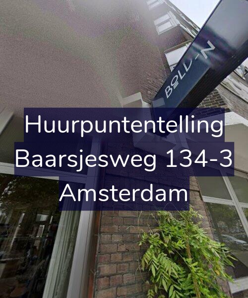 Foto gevel Huurpuntentelling voor Baarsjesweg 134-3, Amsterdam