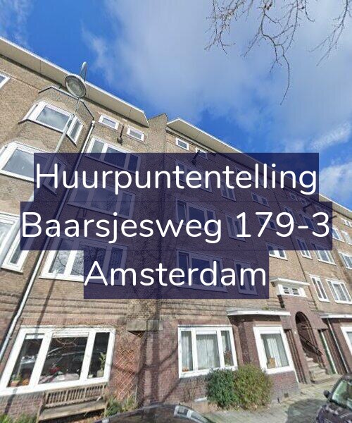 Foto gevel Huurpuntentelling voor Baarsjesweg 179-3, Amsterdam