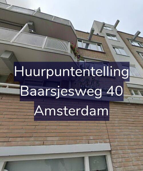 Foto gevel Huurpuntentelling voor Baarsjesweg 40, Amsterdam