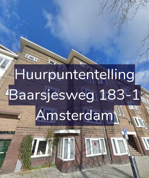 Foto gevel Huurpuntentelling voor Baarsjesweg 183-1, Amsterdam