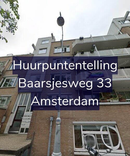 Foto gevel Huurpuntentelling voor Baarsjesweg 33, Amsterdam