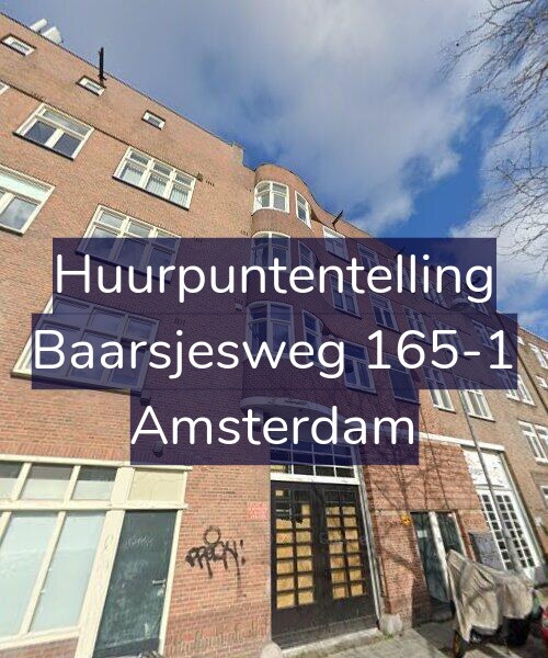 Foto gevel Huurpuntentelling voor Baarsjesweg 165-1, Amsterdam
