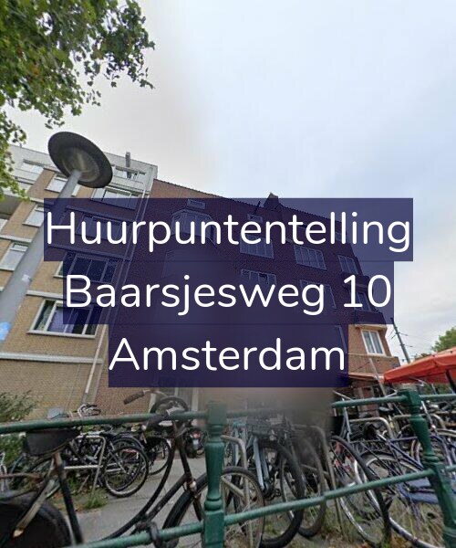 Foto gevel Huurpuntentelling voor Baarsjesweg 10, Amsterdam