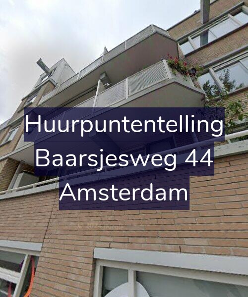 Foto gevel Huurpuntentelling voor Baarsjesweg 44, Amsterdam