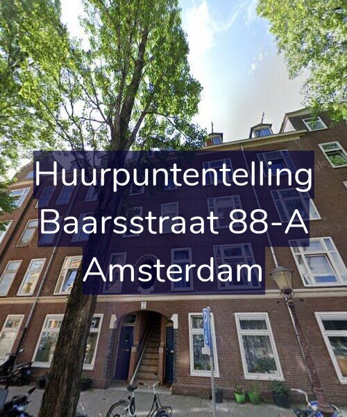 Foto gevel Huurpuntentelling voor Baarsstraat 88-A, Amsterdam