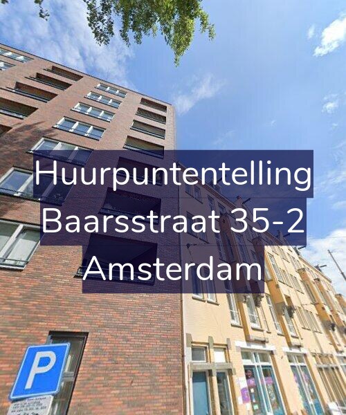 Foto gevel Huurpuntentelling voor Baarsstraat 35-2, Amsterdam