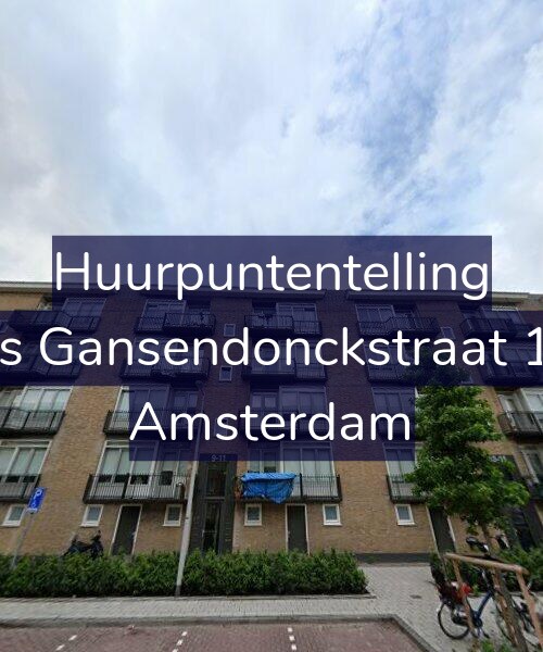 Foto gevel Huurpuntentelling voor Baas Gansendonckstraat 11-1, Amsterdam
