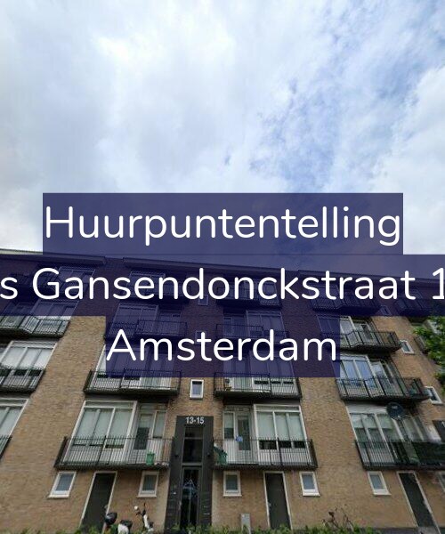 Foto gevel Huurpuntentelling voor Baas Gansendonckstraat 15-2, Amsterdam