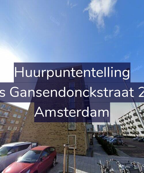 Foto gevel Huurpuntentelling voor Baas Gansendonckstraat 20-B, Amsterdam