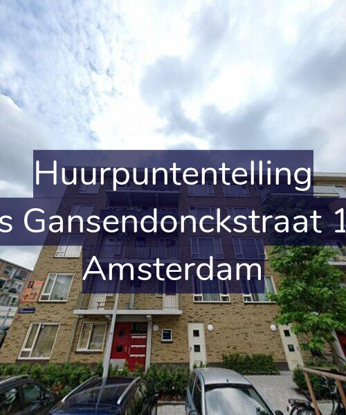 Foto gevel Huurpuntentelling voor Baas Gansendonckstraat 18-B, Amsterdam