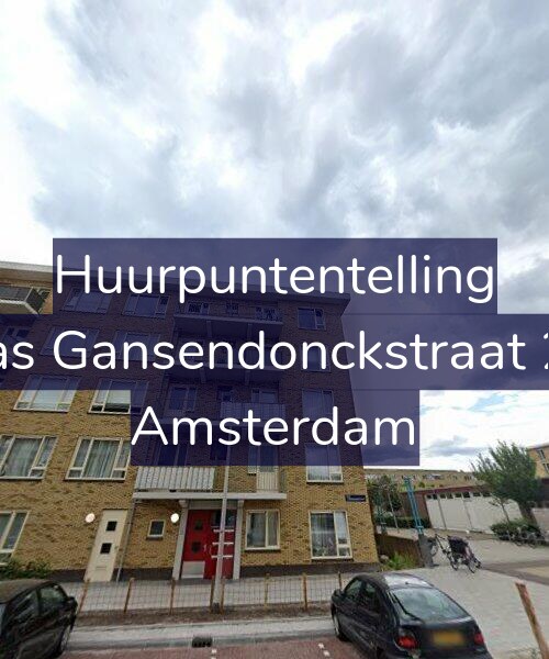 Foto gevel Huurpuntentelling voor Baas Gansendonckstraat 2-A, Amsterdam