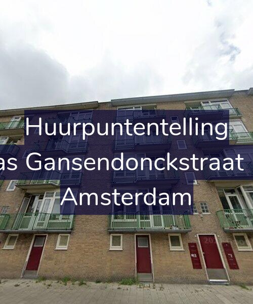 Foto gevel Huurpuntentelling voor Baas Gansendonckstraat 5-1, Amsterdam