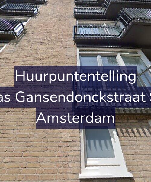 Foto gevel Huurpuntentelling voor Baas Gansendonckstraat 9-1, Amsterdam