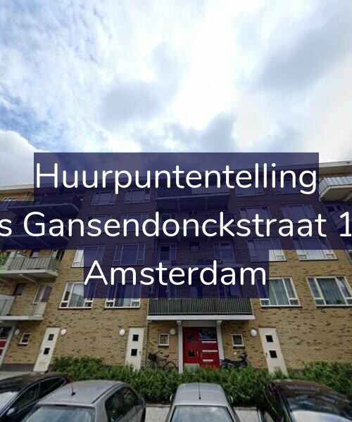 Foto gevel Huurpuntentelling voor Baas Gansendonckstraat 16-A, Amsterdam