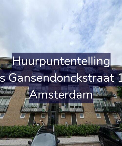 Foto gevel Huurpuntentelling voor Baas Gansendonckstraat 15-1, Amsterdam