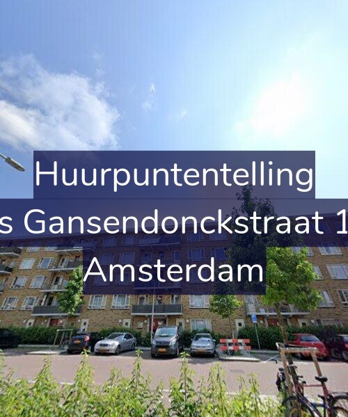 Foto gevel Huurpuntentelling voor Baas Gansendonckstraat 10-C, Amsterdam