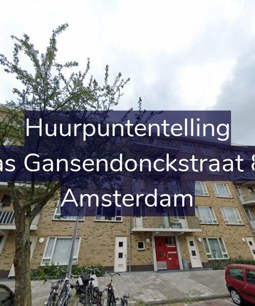 Foto gevel Huurpuntentelling voor Baas Gansendonckstraat 8-D, Amsterdam
