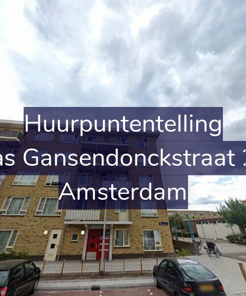Foto gevel Huurpuntentelling voor Baas Gansendonckstraat 2-D, Amsterdam