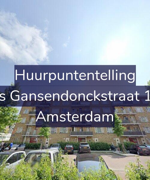 Foto gevel Huurpuntentelling voor Baas Gansendonckstraat 16-C, Amsterdam