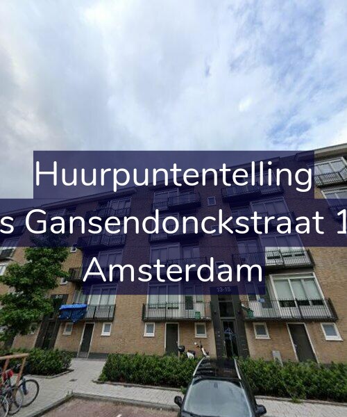 Foto gevel Huurpuntentelling voor Baas Gansendonckstraat 13-1, Amsterdam