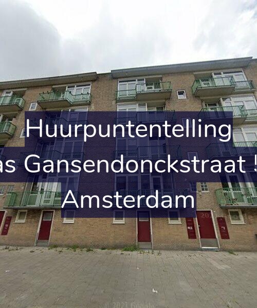 Foto gevel Huurpuntentelling voor Baas Gansendonckstraat 5-H, Amsterdam