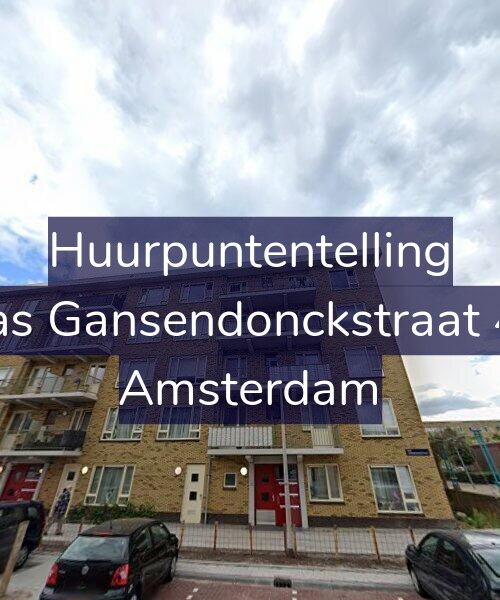 Foto gevel Huurpuntentelling voor Baas Gansendonckstraat 4-B, Amsterdam