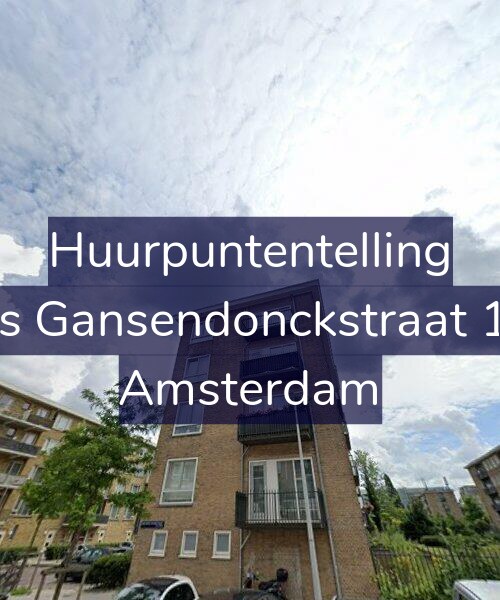 Foto gevel Huurpuntentelling voor Baas Gansendonckstraat 19-2, Amsterdam