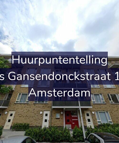 Foto gevel Huurpuntentelling voor Baas Gansendonckstraat 12-B, Amsterdam