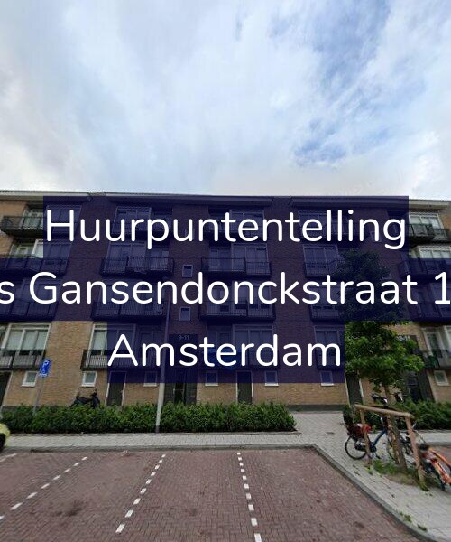 Foto gevel Huurpuntentelling voor Baas Gansendonckstraat 11-H, Amsterdam