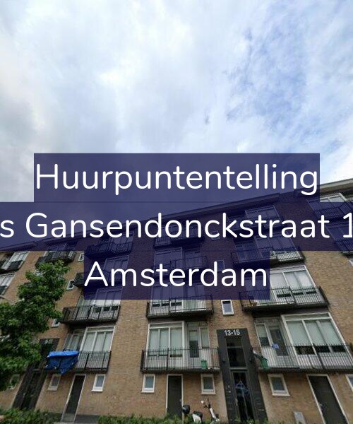 Foto gevel Huurpuntentelling voor Baas Gansendonckstraat 13-2, Amsterdam