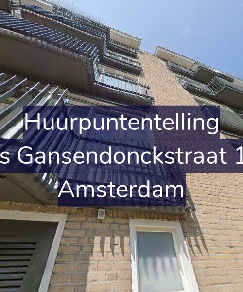 Foto gevel Huurpuntentelling voor Baas Gansendonckstraat 13-3, Amsterdam