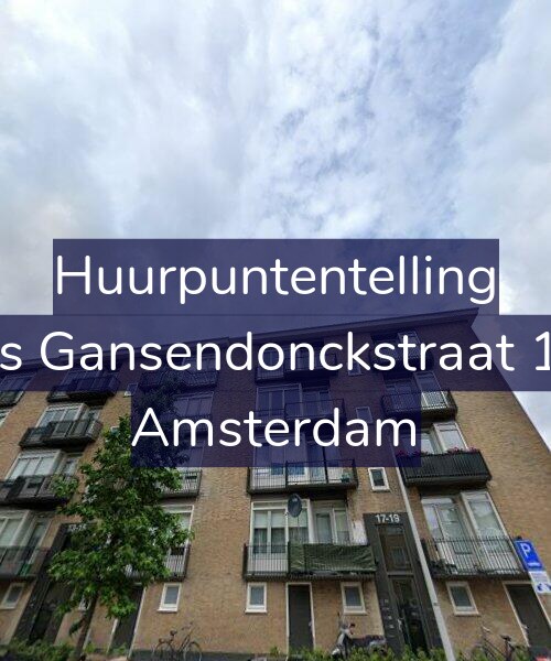 Foto gevel Huurpuntentelling voor Baas Gansendonckstraat 17-3, Amsterdam