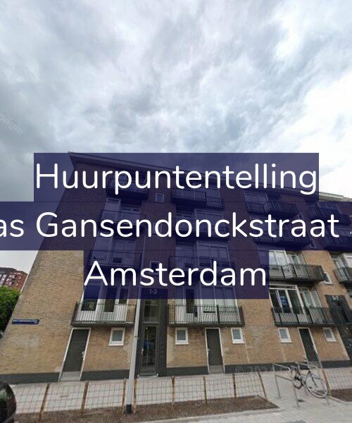Foto gevel Huurpuntentelling voor Baas Gansendonckstraat 3-1, Amsterdam